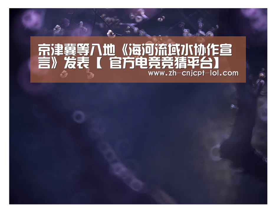 京津冀等八地《海河流域水协作宣言》发表【 官方电竞竞猜平台】(图4) 官方电竞竞猜平台