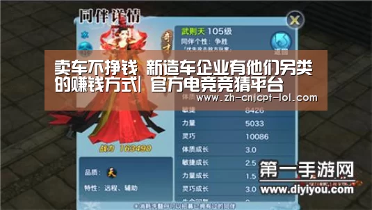 卖车不挣钱 新造车企业有他们另类的赚钱方式| 官方电竞竞猜平台